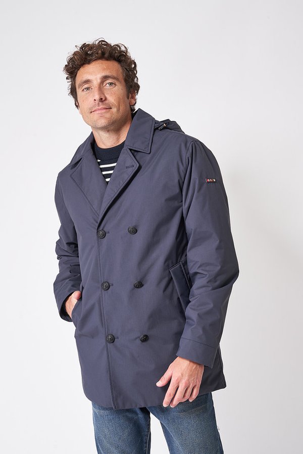 Men's waterproof hooded coat