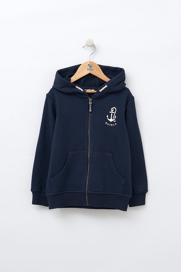 Hoody in navy blue colour for boys