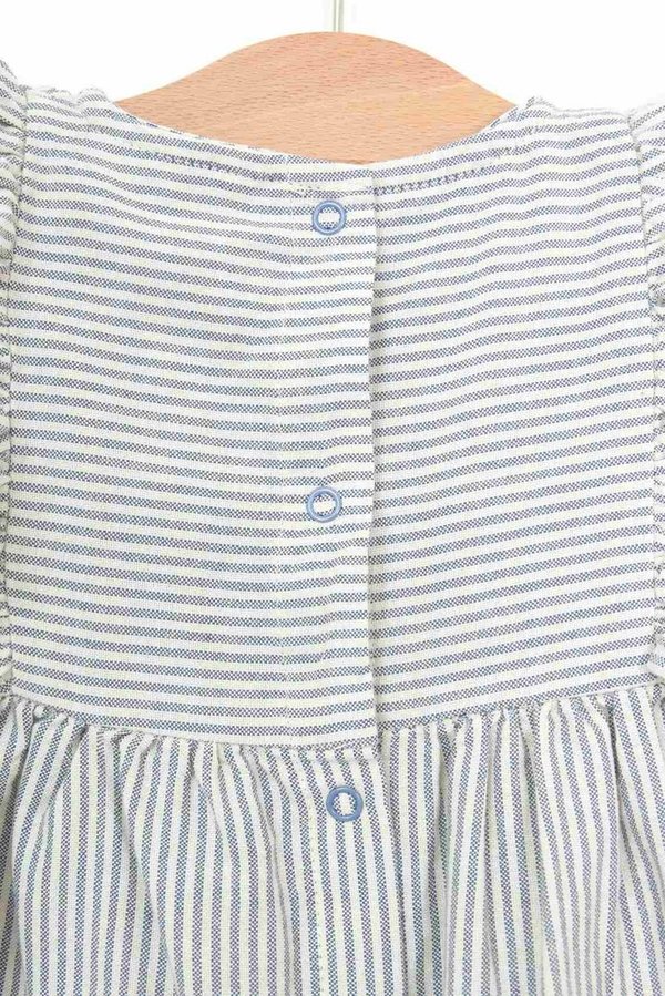 Children's dress with anchor embroidery