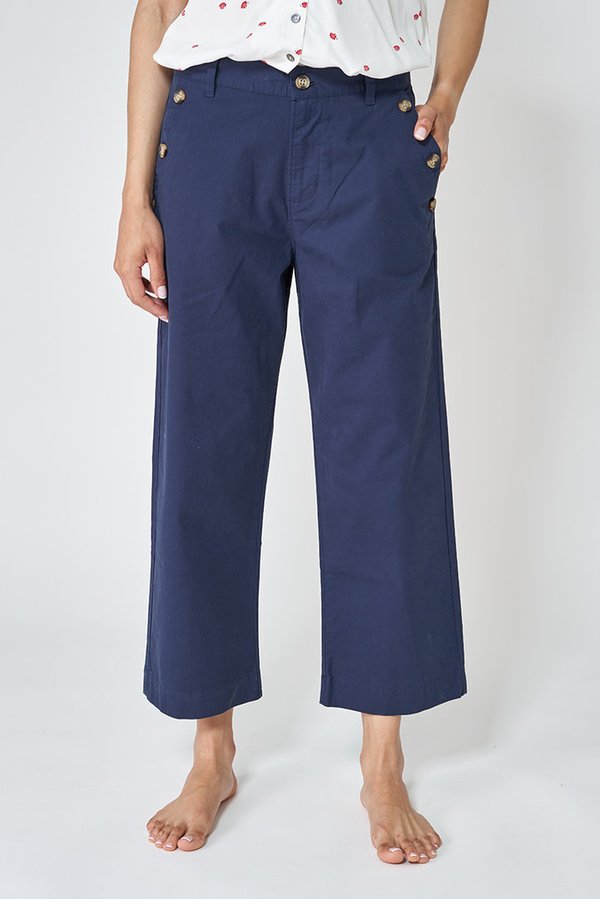 Women's loose-fitting sailor trousers